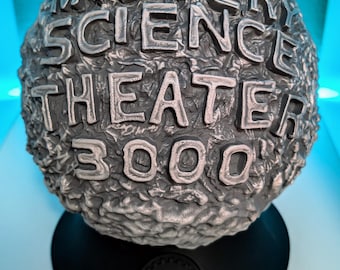 Mystery Science Theater 3000 GIGANTIC! Moon Logo – MST3K Fan Gift – 3D Printed Desk Decor