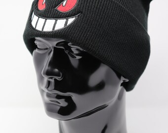 Gengar Beanie Black One Size Fits Most Stitched Skullcap Cap Pokémon