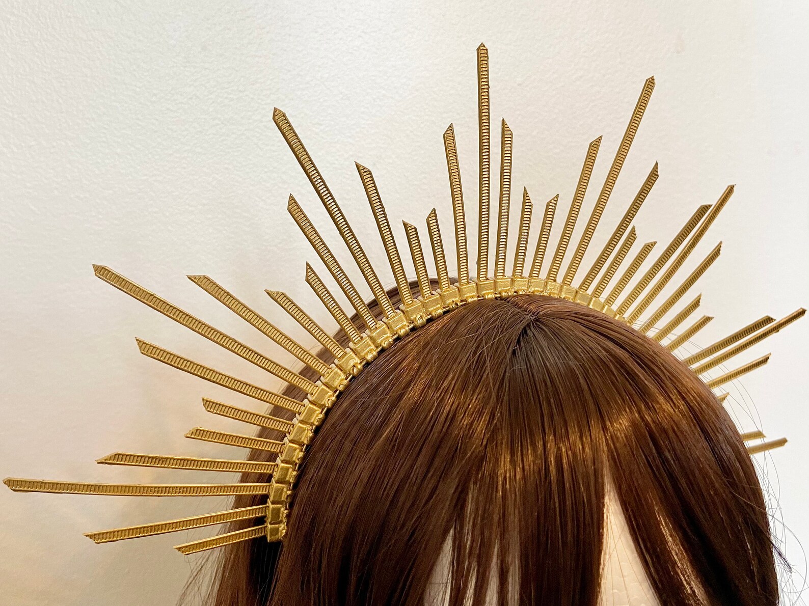 Zip Tie Crown Gold Tiara Gold Spiky Crown Wedding Cosplay Etsy
