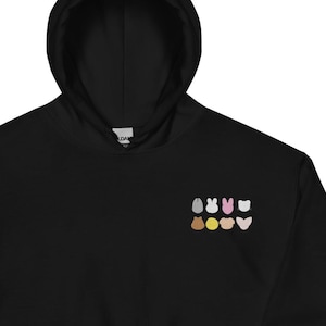 Felpa con cappuccio ricamata minimalista SKZ Skzoo Stray Kids Merch