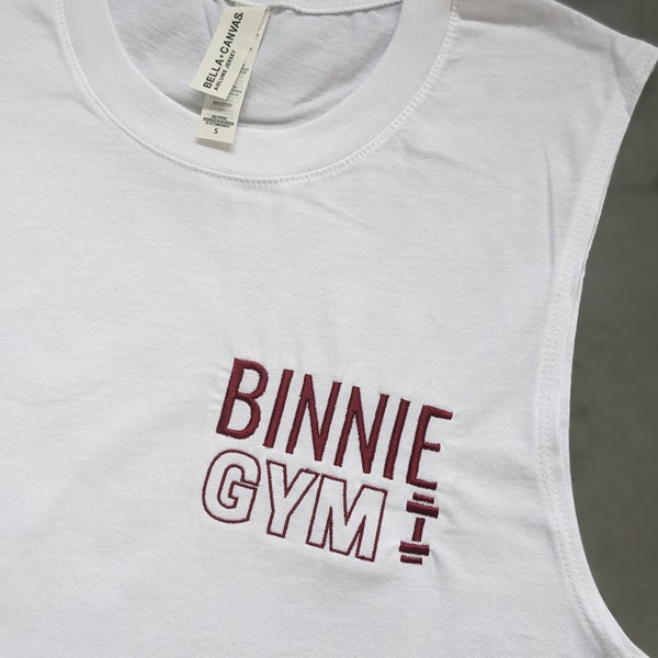 Seo Changbin Binnie Gym Embroidered Muscle Tee Tshirt Merch