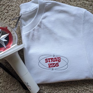 Stray Kids Logo Classic Lightstick Tee Tshirt Merch