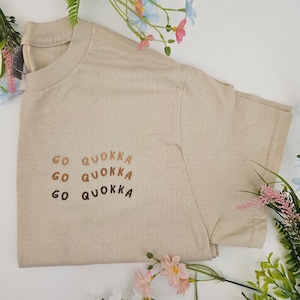 Stray Kids Han Jisung &quot;&quot;Go Quokka&quot;&quot; Besticktes Tshirt Tee Merch.&quot;