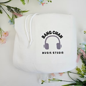 Stray Kids Bang Chan Music Studio Embroidered Hoodie Merch