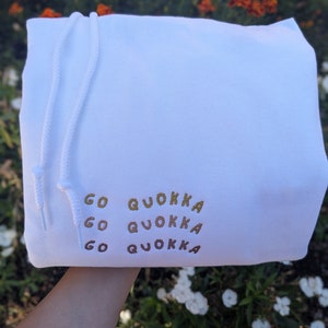Stray Kids Han Jisung &quot;Go Quokka&quot; Embroidered Hoodie Merch