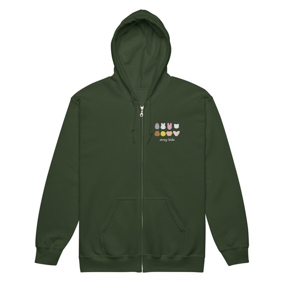 Stray Kids SKZ Skzoo Embroidered Hoodie Jacket - Etsy
