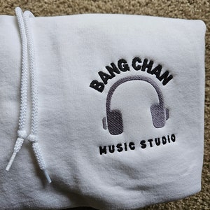 Stray Kids Bang Chan Music Studio Embroidered Hoodie Merch
