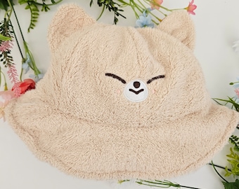 Stray Kids SKZ Skzoo Yang Jeongin IN Foxiny Fluffy Embroidered Bucket Hat with Ears!