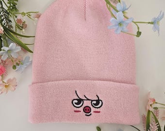 Gorro bordado rosa Stray Kids SKZ Seo Changbin Skzoo Dwaekki