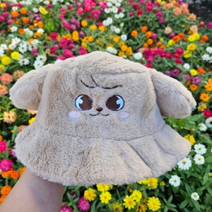 Stray Kids SKZ Skzoo Kim Seungmin Puppym Fluffy Embroidered Bucket Hat with Ears!