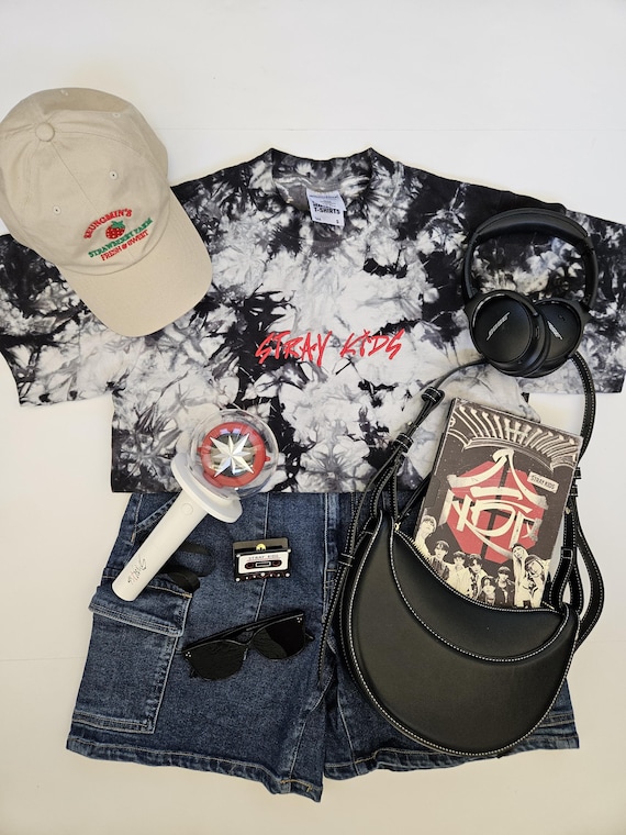 Stray Kids Embroidered Oversized Tie Dye Tee Tshirt - Etsy