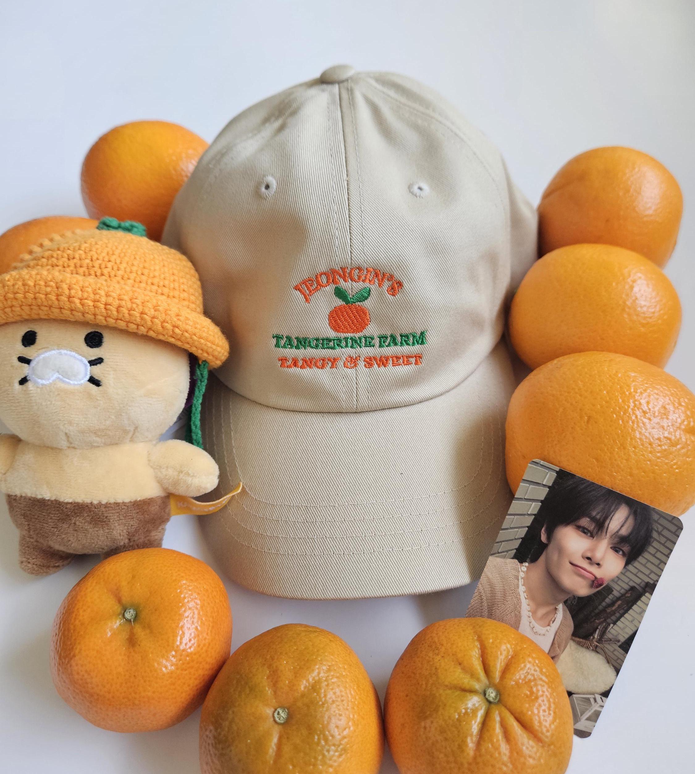Stray Kids SKZ Yang Jeongin's Tangerine Farm Embroidered Dad Cap