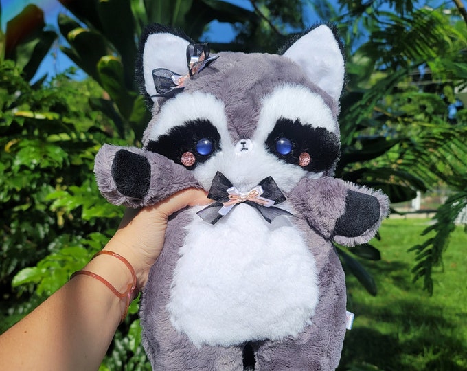 Racoon Plush - Jumbo Size Plushie - Etsy