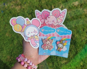 BUNDLE - 2 Pins + 2 Stickers