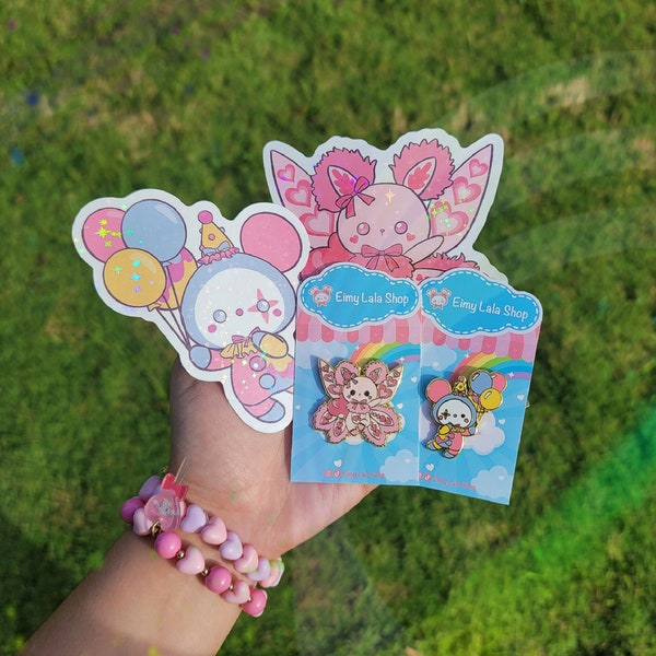 BUNDLE - 2 Pins + 2 Stickers