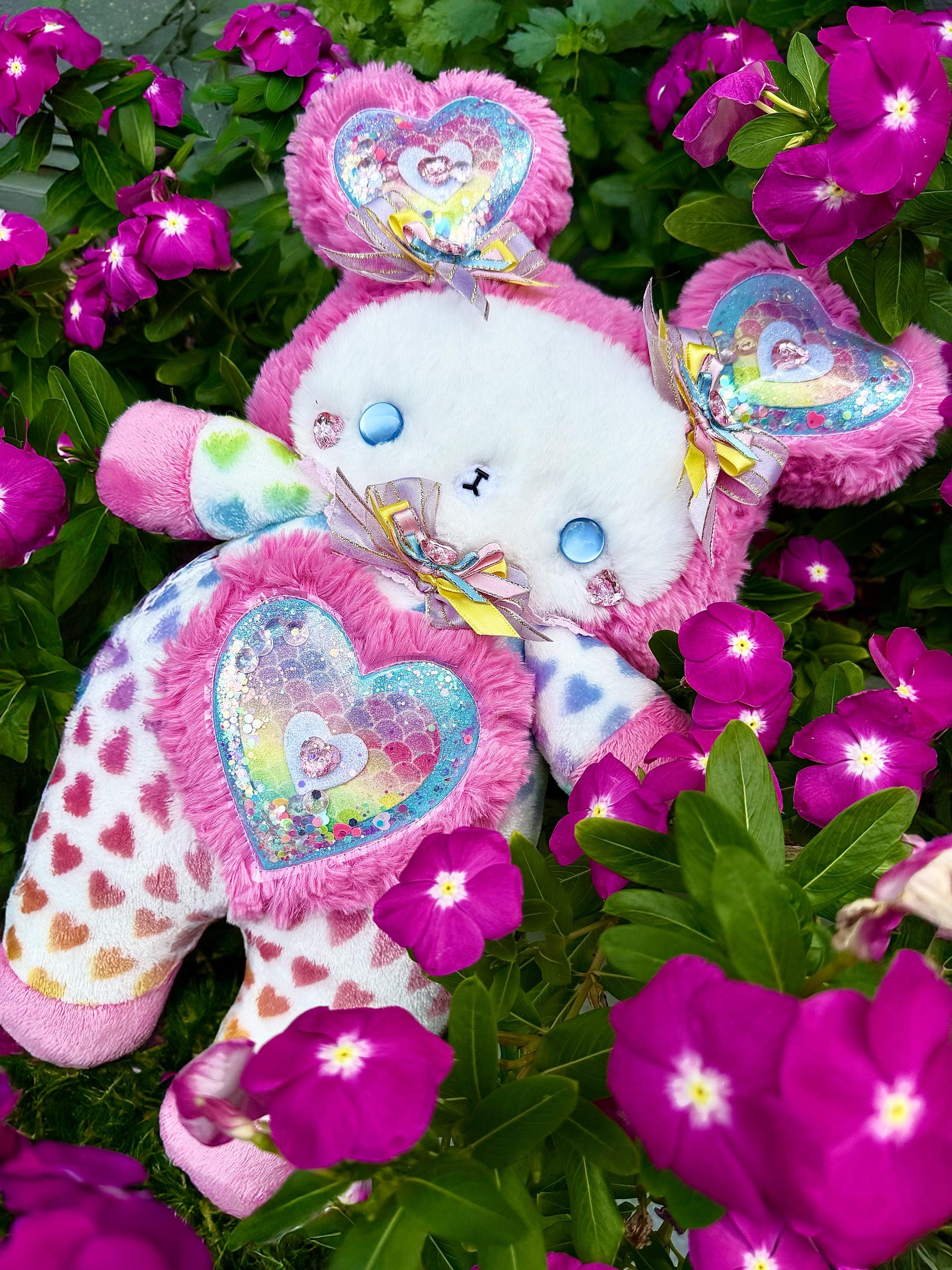 Rainbow Hearts - Jumbo Size Plushie