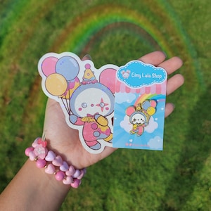 Clown Bear - Pin + Sticker