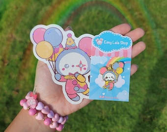 Clown Bear - Pin + Sticker