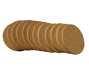 DIY Cork Coasters; Blank Cork Coasters; 150 Pack Cork Coasters for crafts; Cork Coasters Round Edge
