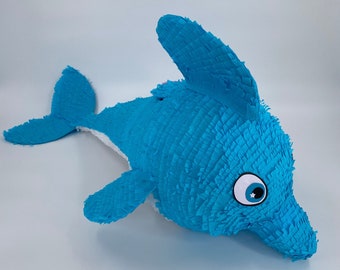 Dolphin Piñata, a fun birthday party game ideal for pool parties, beach parties, garden parties and all your summer celebrations