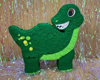 Dinosaur Piñata, a fun party game to add  laughter to your Jurassic birthday party and compliment your dinosaur party décor beautifully