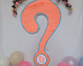 Question mark piñata to compliment your Baby Shower or Gender Reveal Party