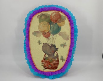 Happy Hippo piñata, the perfect party game to add fun & cheer to your birthday, anniversary, baby shower, housewarming or any celebration