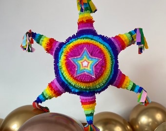 Large, Colourful, Mexican Star Piñata, a fun party game for birthdays, parties and anything fiesta worth celebrating