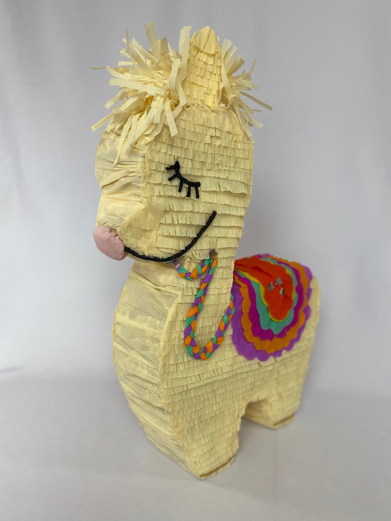 Llama Piñata, this lovely bohemian llama is the perfect party game for llama lovers, ideal for birthday parties & llama themed baby showers image 1