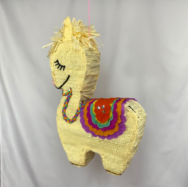 Llama Piñata, this lovely bohemian llama is the perfect party game for llama lovers, ideal for birthday parties & llama themed baby showers image 7