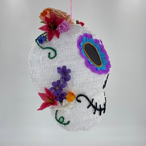 Sugar skull piñata, the perfect party game for Taco Tuesdays, Mexican evenings, Birthday parties and any fiesta worth celebrating image 7