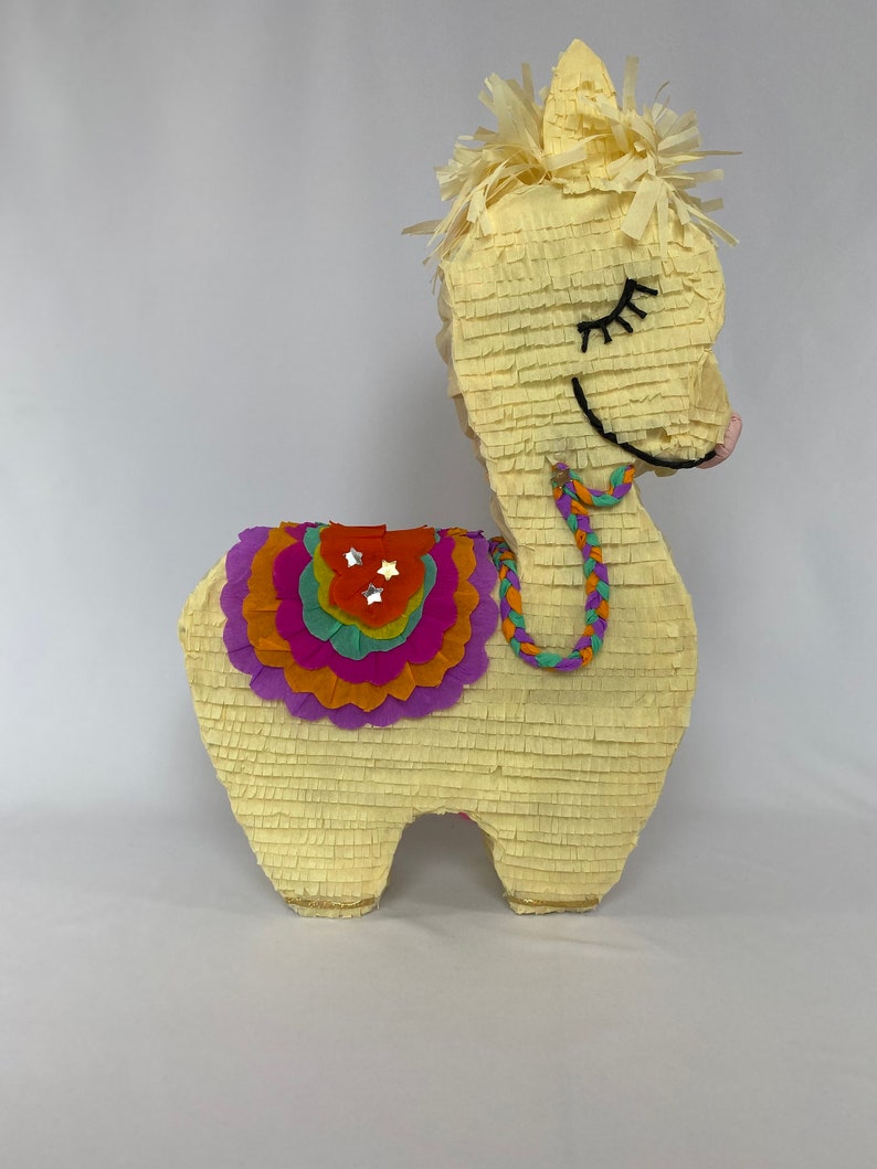 Llama Piñata, this lovely bohemian llama is the perfect party game for llama lovers, ideal for birthday parties & llama themed baby showers image 5