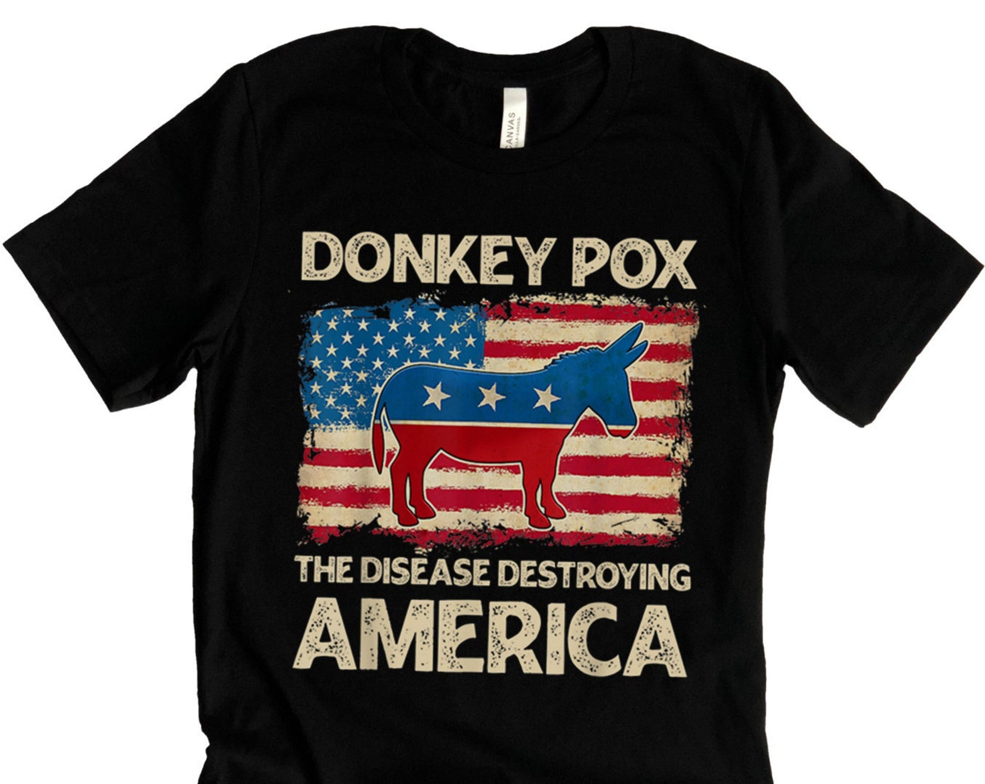 Donkey Pox The Disease Destroying America Shirt, Republican Tshirt