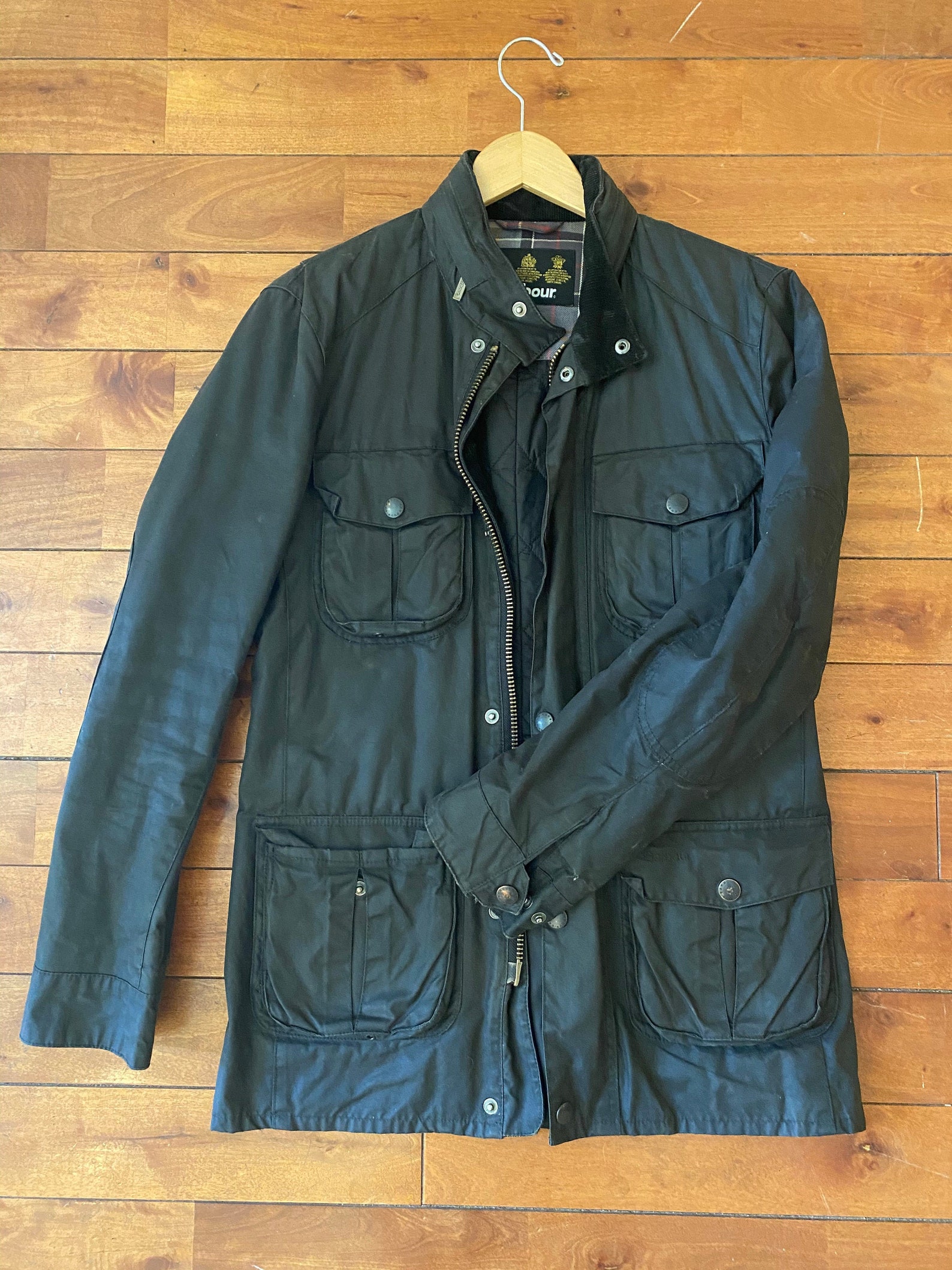 Barbour Corbridge wax jacket used Etsy