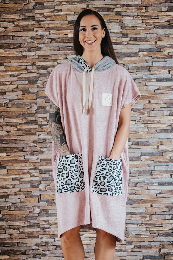 Handmade Bamboo Surf Poncho, Hooded Changing Robe, Surf Poncho, Hooded Towel, Gift For Surfer, Poncho For Yoga, Christmas Gift For Her, Gift