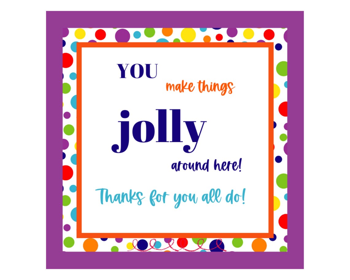 Jolly Ranchers Candy Printable Tags Thank You Candy Tags Etsy