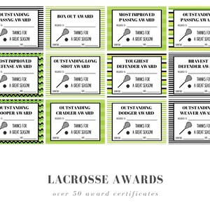 Lacrosse Award Certificates - Etsy