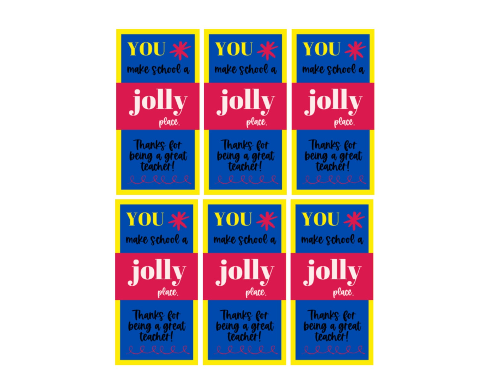 Jolly Ranchers Candy Printable Tags Thank You Candy Tags Etsy