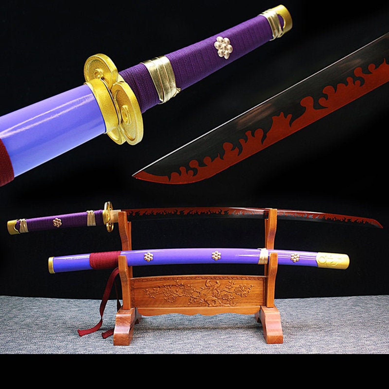 One Piece Enma Handmade Japan katana Samurai Swords Sword Full Etsy