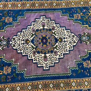 4x6 Purple Area Rug, Handmade Rug, Oriental Rug, Bohemian Decor Rug, Home Decor Rug, Turkish Area Rug, Neutral Rug, 4x6 Kitchen Rug, 4x6 Rug image 7