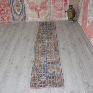 1x8, Neutral Runner, Narrow Rug, Handmade Rug, Oriental Rug, Kitchen Rug, Nomadic Rug, Wool Rug,Anatolian Rug,Turkish Runner Rug,1.5x8.5 ft.