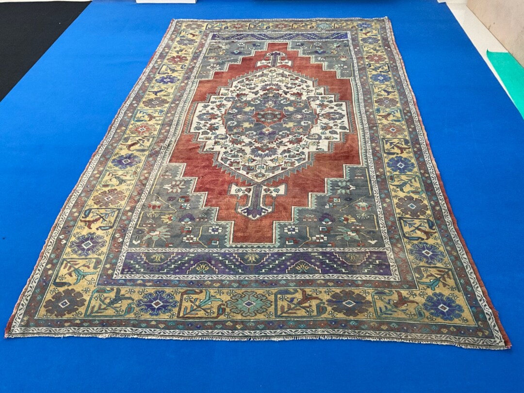 7x12 Rug 7x12 Red Area Rug, Oversize Rug, Handmade Rug, Vintage Rug, Turkish ...