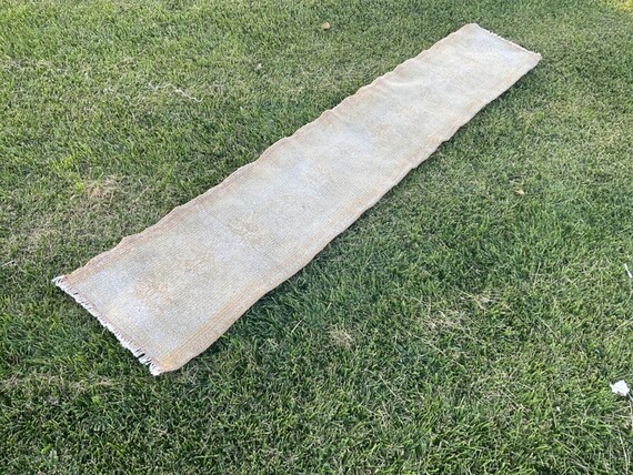 1x7 ランナーラグ、ヴィンテージラグ、色あせたラグ、1x7 ラグ