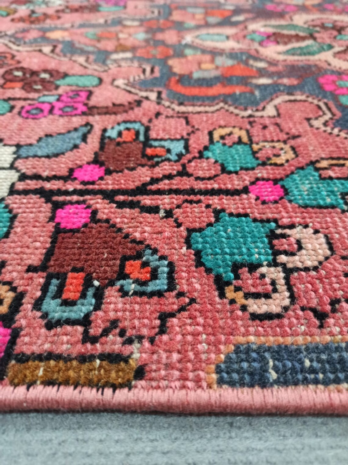 Persian Runner Rug2.5x11.1 Ft Persian Rug Corridor Rug Gray Etsy