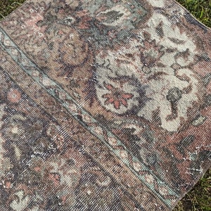 Muted Purple Rug, Small Rug, Turkish Rug, Area Rug, Floral Rug, Aztec ...