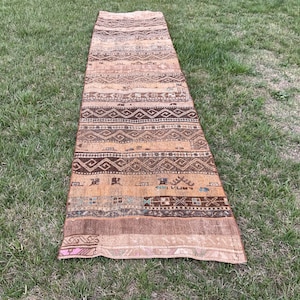 3x12 Patchwork Teppich, Vintage, Handmade Patchwork, Patchwork Teppiche, Oushak Teppich, Dekorativer Teppich, Vintage Teppich, Vintage Patchwork