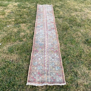 2x9 Patchwork Rug, Runner Rug, Home Decor Rug, Kitchen Rug, Tribal Rug, Narrow Rug, Pale Rug, 2x9 Corridor Rug, Stairs Rug, 2x9 Kitchen Rug