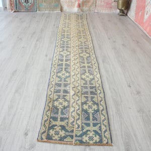 70x300, Patchwork Teppich Läufer, Handgemachter Teppich, Orientteppich, Türkischer Läufer, Anatolischer Teppich, Schmaler Läufer, Waschbar Teppich
