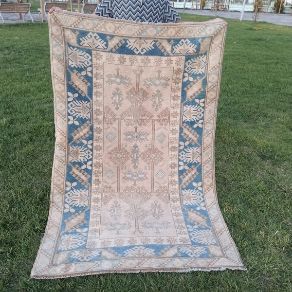 4x6 Blue Home Rug Etsy