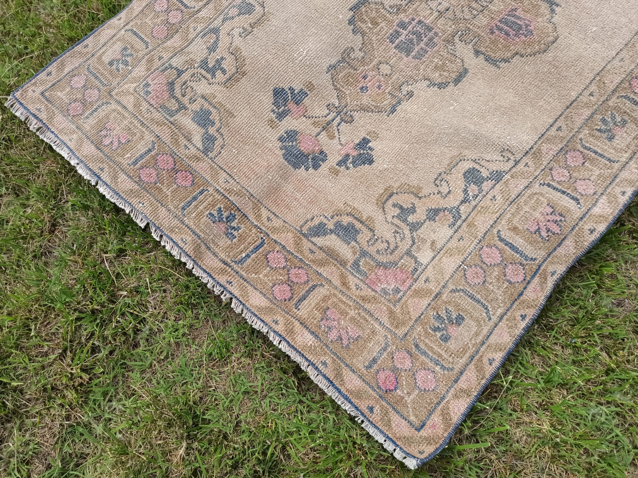 Gray Persain Runner Rug Faded Persian Heriz Pattern Oriental Etsy UK